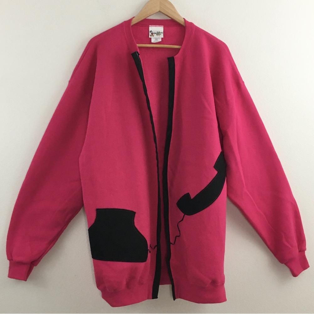 Disney | Pink & Black Cardigan with Pink Leader Design